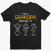 Personalised Unisex T-shirt, Hoodie – Gifts For Dad, Grandpa – Grandpa Level Unlocked