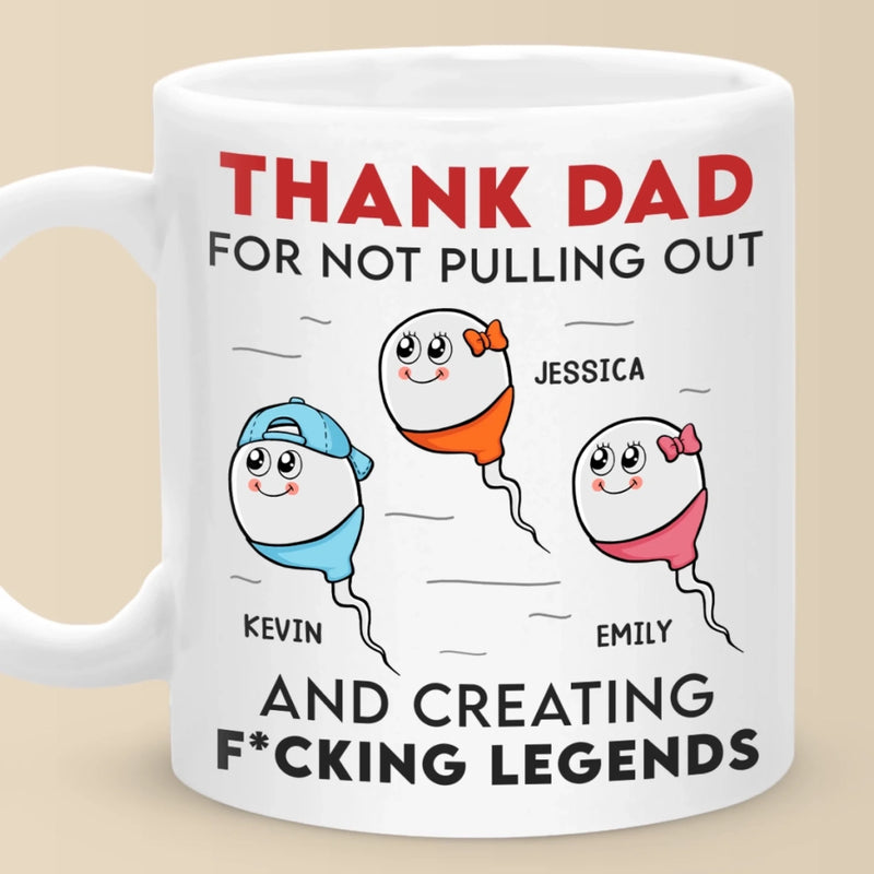 Personalised Mug - Father's Day Gifts For Dad - Thanks For Making Me