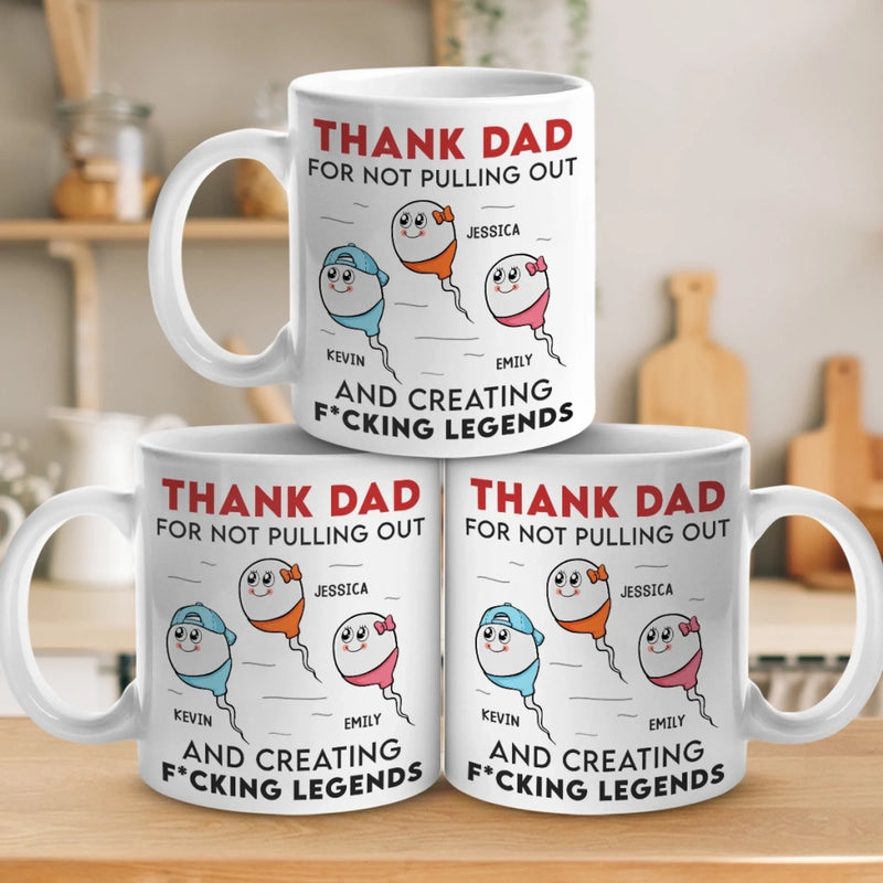 Personalised Mug - Father's Day Gifts For Dad - Thanks For Making Me