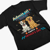 Personalised Unisex T-shirt, Premium T-shirt, Hoodie - Father's Day Gifts For Dog Lovers, Dog Dad - Happy Chaos, Happy Dad