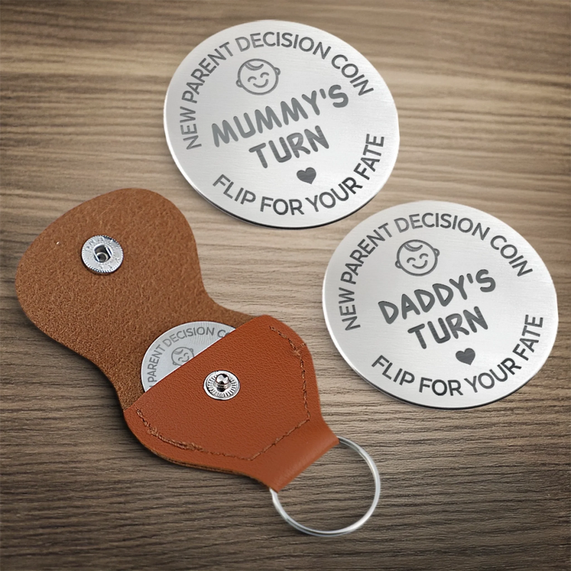 Personalised Pocket Hug Token - Gifts For Dad, Mum - Rock, Paper, Baby