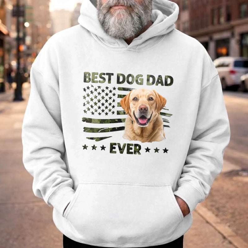 Personalised Unisex T-shirt, Premium T-shirt, Hoodie - Birthday Gifts For Dad, Grandpa, Dog Cat Lovers, Dog Dad - Proud Dog Dad Always