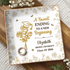 Personalised Full-Print Jewelry Dish - Meaningful Graduation Gifts - Blooming Into Her Next Era