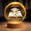 Personalised Crystal Globe Lamp - Meaningful Graduation Gifts - Hard Work Paid Off
