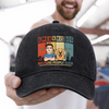 Personalised Vintage Washed Denim Baseball Cap - Father's Day Gifts For Dog Lovers, Dog Dad And Mum - Life’s Better With A Dog Sidekick