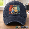 Personalised Vintage Washed Denim Baseball Cap - Father's Day Gifts For Dog Lovers, Dog Dad And Mum - Life’s Better With A Dog Sidekick