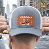 Personalised Leather Patch Hat - Father's Day Birthday Gifts For Dog Lovers, Dog Dad And Mum - Dog Dad Mode On