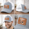 Personalised Leather Patch Hat - Father's Day Birthday Gifts For Dog Lovers, Dog Dad And Mum - Dog Dad Mode On