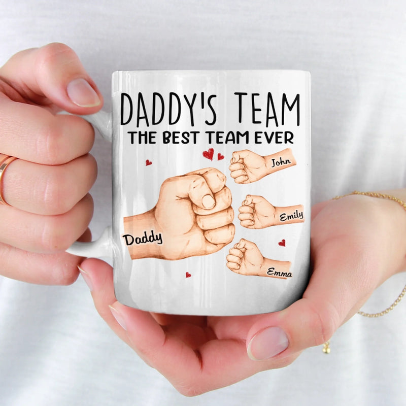 Personalised Mug - Gift For Dad - The Best Team Ever