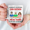 Personalised Mug - Gift For Dad, Grandpa - Lucky You, We’re Your Kids