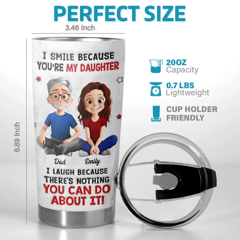 Personalised Tumbler - Gifts For Dad, Mum, Daughter - Cozy Days, Loved Always