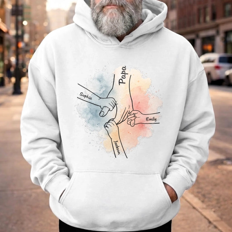 Personalised Unisex T-shirt, Premium T-shirt, Hoodie - Father's Day Birthday Gifts For Dad, Grandpa - You Are My Forever Hero Dad