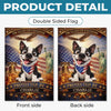 Personalised Flag - Birthday Garden America 250th Anniversary Gifts For Dog Lovers, Dog Dad And Mom - Paws Of Freedom