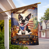 Personalised Flag - Birthday Garden America 250th Anniversary Gifts For Dog Lovers, Dog Dad And Mom - Paws Of Freedom