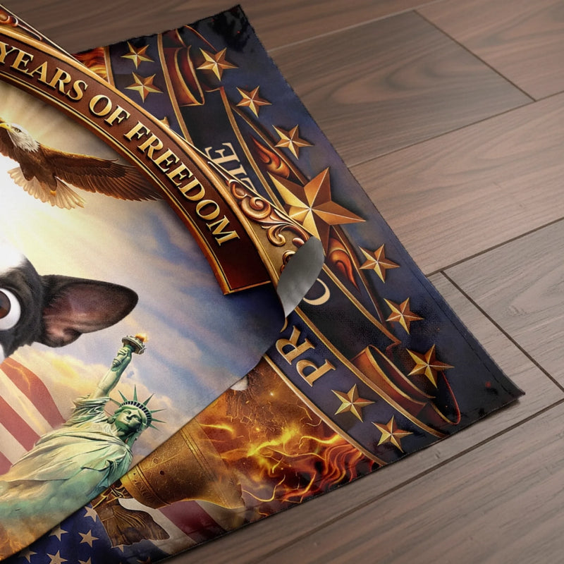 Personalised Flag - Birthday Garden America 250th Anniversary Gifts For Dog Lovers, Dog Dad And Mom - Paws Of Freedom
