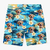 Personalised Photo Men Beach Shorts - Summer Vacation And Travel Gifts For Family, Dog Cat Lovers - Paws Make Life Better