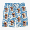 Personalised Photo Men Beach Shorts - Summer Vacation And Travel Gifts For Dog Dad - Paws & Positive Vibes