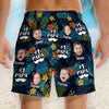 Personalised Photo Men Beach Shorts - Summer Vacation And Travel Gifts For Dad, Grandpa - Best Daddy Ever