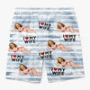 Personalised Photo Men Beach Shorts - Summer Vacation And Travel Gifts For Husband - Ocean Breeze And My Love