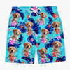 Personalised Photo Men Beach Shorts - Summer Vacation And Travel Gifts For Dog Dad - Island Life, Paw Life