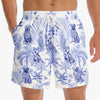 Personalised Photo Men Beach Shorts - Summer Vacation And Travel Gifts For Dog Dad - Pawsitive Vibes, Tropical Life