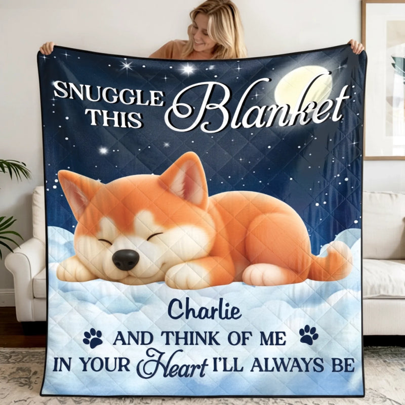 Personalised Quilt Blanket - Pet Memorial Sympathy Gifts- Your Love Still Waits At Home