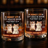 Personalised Whiskey Glass - Father's Day Gifts For Dog Cat Lovers, Dog Dad And Mom, Cat Owners - Feline Fun Squad