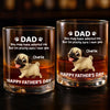 Personalised Whiskey Glass - Father's Day Gifts For Dog Cat Lovers, Dog Dad And Mom, Cat Owners - Dad’s Little Boss