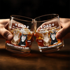 Personalised Whiskey Glass - Father's Day Birthday Gifts For Dog Cat Lovers, Dog Dad And Mom, Cat Owners - Cheers To Fur Family
