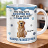 Custom 3D Inflated Effect Printed Mug - Personalized Father's Day Gifts For Dog Cat Lovers, Dog Dad And Mom, Cat Owners - Living The Dog Dad Dream copy