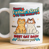 Personalised Mug - Father's Day Birthday Gifts For Cat Lovers, Cat Mom And Dad - Cat Dad Life Is The Best Life