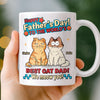Personalised Mug - Father's Day Birthday Gifts For Cat Lovers, Cat Mom And Dad - Cat Dad Life Is The Best Life