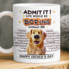 Personalised Mug - Father's Day Birthday Gifts For Dog Cat Lovers - Life Will Always Be Interesting