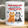 Personalised 3D Inflated Effect Printed Mug - Father's Day Birthday Gifts For Cat Lovers - Pawsitively Purrfect Moments