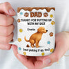 Custom 3D Inflated Effect Printed Mug - Personalized Father's Day Gifts For Dog Lovers, Dog Dad And Mom - Fur Baby Chaos, Dad Approved