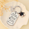 Memories Behind, Dreams Ahead, Love All Around - Family Personalized Custom Engraved Graduation Keychain - Graduation Gift For Family Members, Siblings, Brothers, Sisters