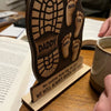 Custom 2-Layered Wooden Plaque - Personalized Father's Day Birthday Gifts For Dad, Grandpa - Your Footsteps Led Our Way