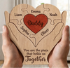 Custom Shaped Wooden Art Puzzle - Personalized Mother's Day Father's Day Birthday Gifts For Mom, Dad, Grandma, Grandpa - Love Never Fades