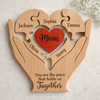 Custom Shaped Wooden Art Puzzle - Personalized Mother's Day Father's Day Birthday Gifts For Mom, Dad, Grandma, Grandpa - Love Never Fades