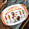 Personalised Platter – Father's Day Gifts For Dad, Grandpa – Dad In His Grilling Plate