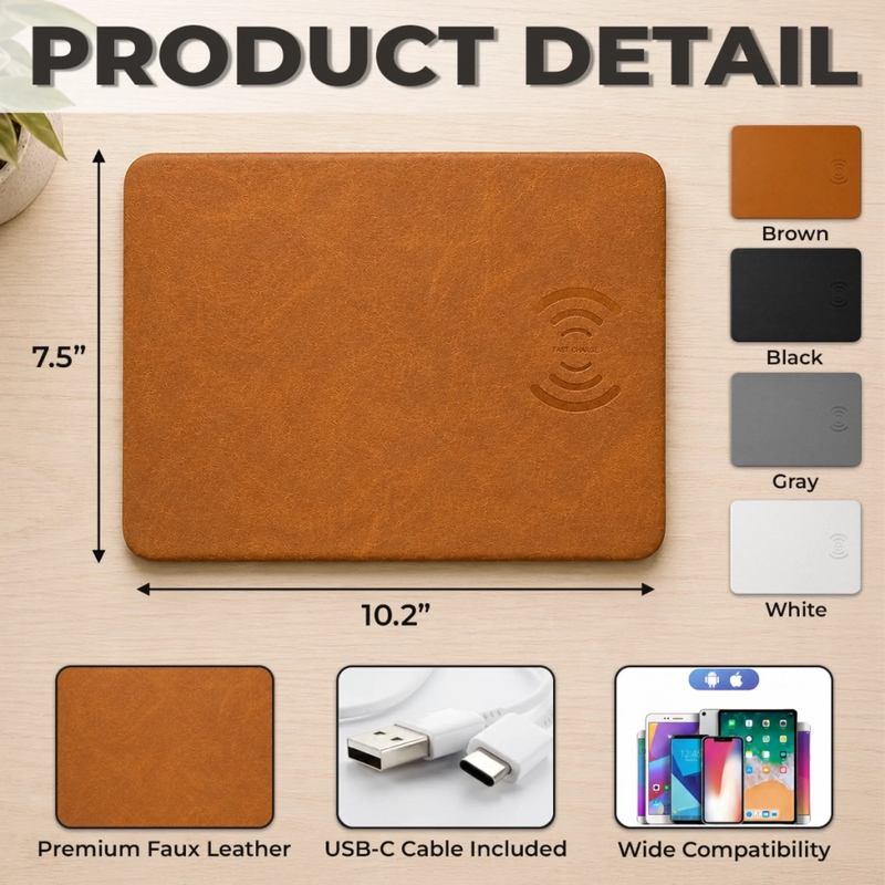 Custom Charging Mat - Personalized Father's Day Birthday Gifts For Dad, Grandpa - Best Dad Ever Connected