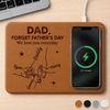 Custom Charging Mat - Personalized Father's Day Birthday Gifts For Dad, Grandpa - Best Dad Ever Connected