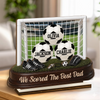 Custom LA 2026 Football Dad 2-Layered Wooden Plaque - Personalised Father's Day Gifts For Dad, Grandpa, Football Lovers, Sports Fans, Sports Lovers - Game Day, Dad Day