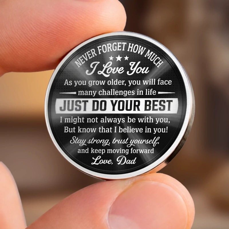 Custom Pocket Hug - Personalised Father's Day Gifts For Son - My Son My Pride