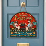 Custom Wood Sign - Personalized Summer Vacation And Travel Gifts For Husband And Wife, Him And Her - Our Happy Camper Oasis