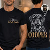 Custom Photo Unisex T-shirt - Personalised Father's Day Birthday Gifts For Dog & Cat Lovers, Dog Mum And Dad, Cat Owners - Rescued By My Fur Baby