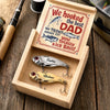Custom Fishing Lure Gift Box - Personalized Father's Day Fishing Gifts For Fisherman, Dad, Grandpa - Fishing Solves Most Problems