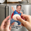 Custom Photo Dad Bod Belly Squishy Acrylic Fridge Magnet – Personalised Father's Day Funny Gifts For Dad, Grandpa – Official Belly Appreciation Club
