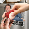 Custom Photo Dad Bod Belly Squishy Acrylic Fridge Magnet – Personalised Father's Day Funny Gifts For Dad, Grandpa – Built For Comfort Not Speed