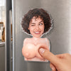 Custom Photo Squishy Acrylic Fridge Magnet – Personalised Anniversary Wedding Gifts For Husband And Wife, Him And Her – Thanks For Putting Up With Me